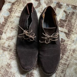 Reaction brown suede